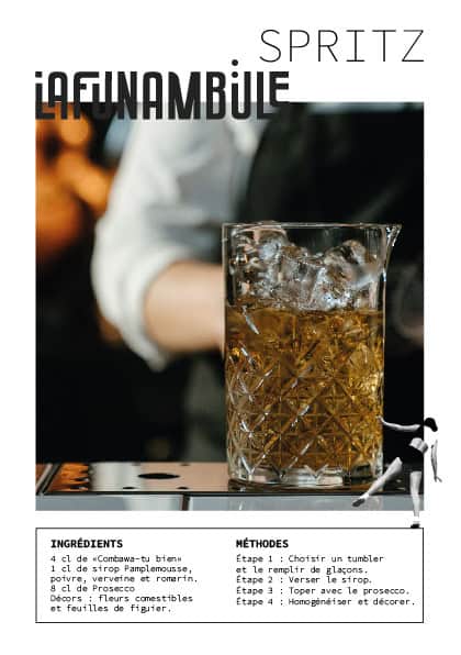 Humour et convivialité lors d’un spectacle de La Funambule, bar à cocktails et animations originales.