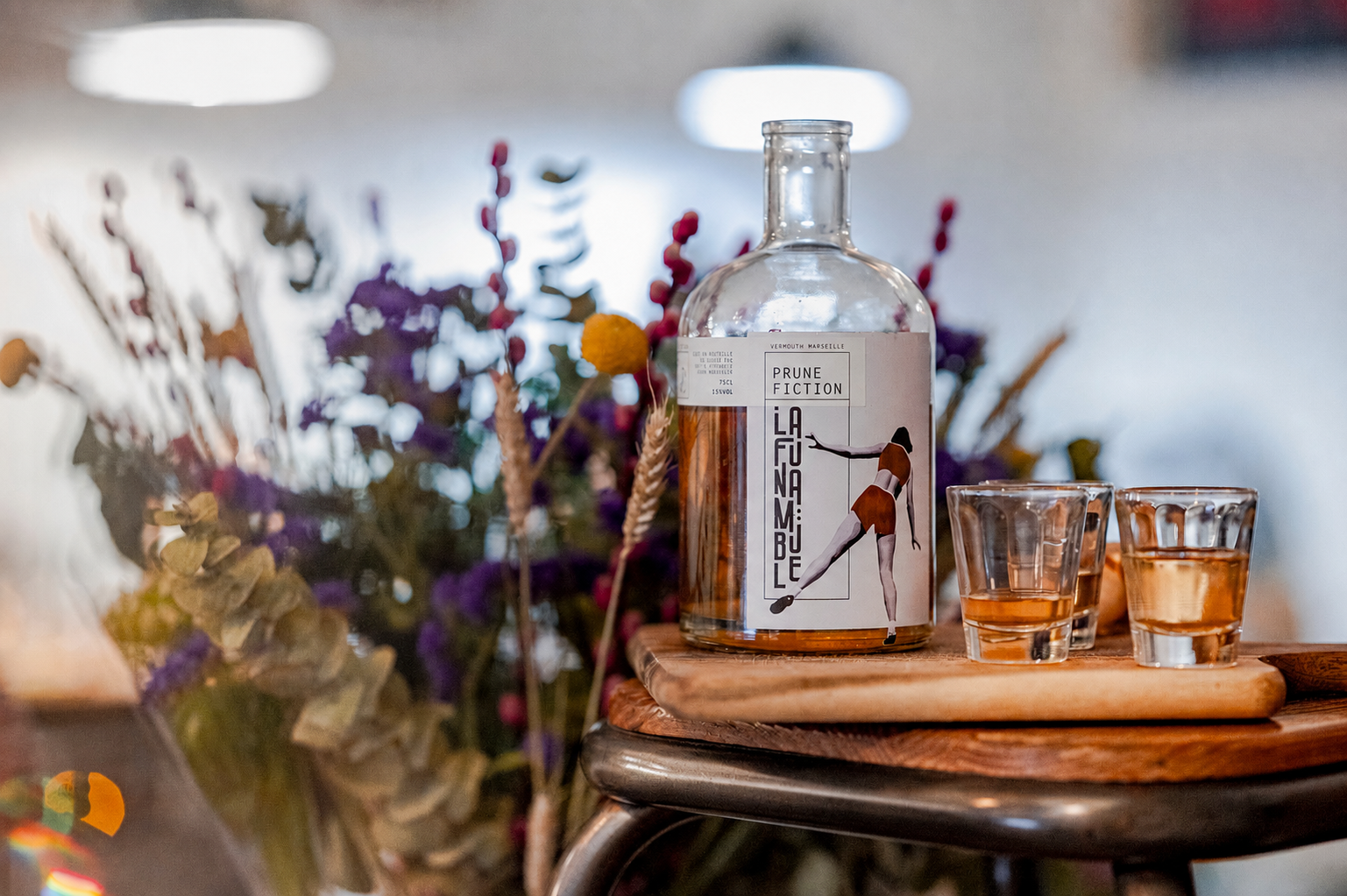 Prune Fiction – Vermouth Marseillais 1 Vermouth Prune Fiction - La Funambule, vermouth artisanal marseillais servi en cocktail